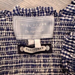 Hillhouse Blue Gingham Nap Dress, Size Small